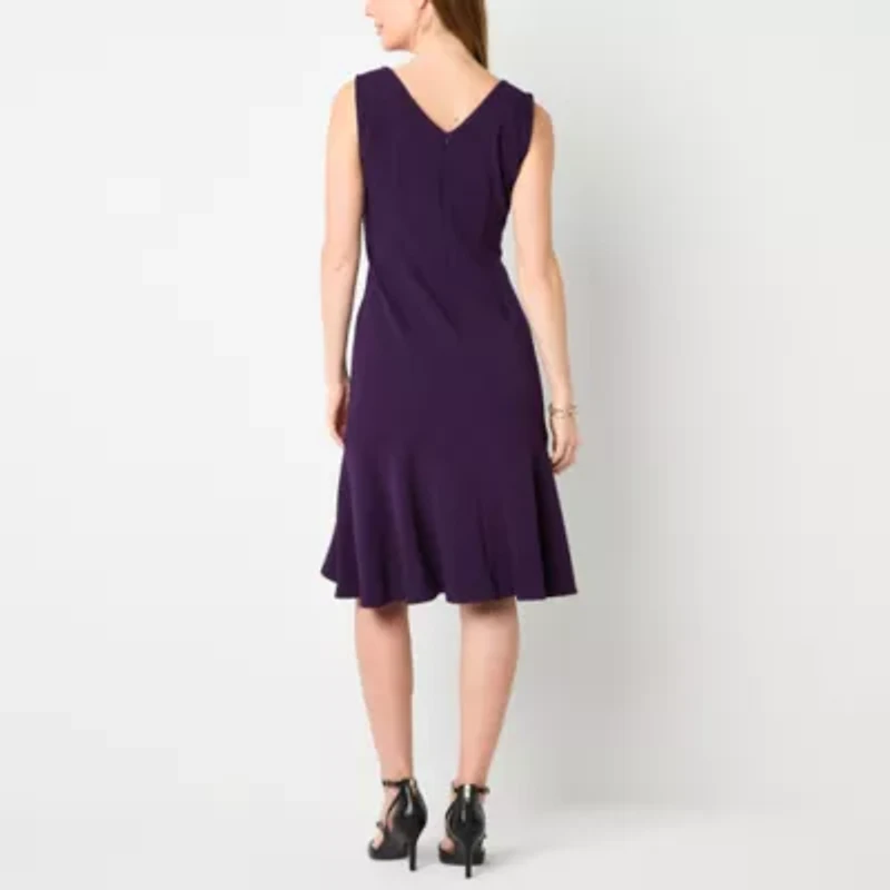 Maya Brooke Womens Embellished Jacket Dress