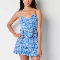 by&by Womens Juniors V Neck Sleeveless Tank Top