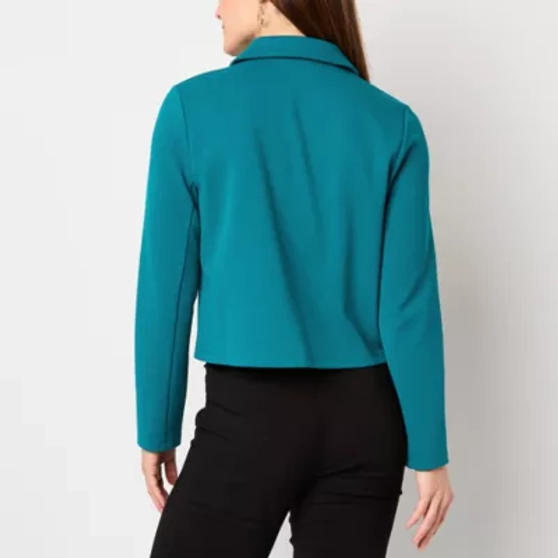 Liz Claiborne Womens Lightweight Cropped Jacket