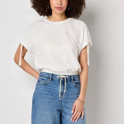a.n.a Womens Round Neck Sleeveless T-Shirt