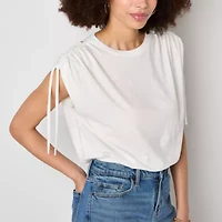 a.n.a Womens Round Neck Sleeveless T-Shirt