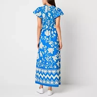 St. John's Bay Womens Short Sleeve Maxi Dress