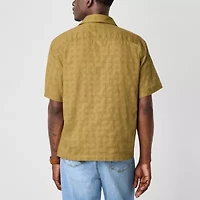 mutual weave Mens Easy-on + Easy-off Short Sleeve Adaptive Camp Shirt