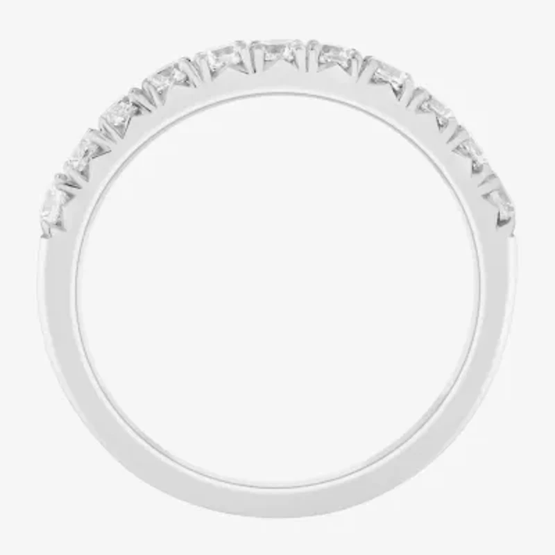 I/Si2) Womens 1/ CT. T.W. Lab Grown White Diamond Platinum Wedding Band