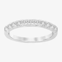 I/Si2) Womens 1/ CT. T.W. Lab Grown White Diamond Platinum Wedding Band