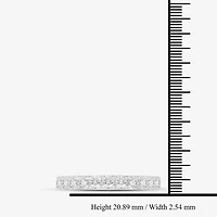 I/Si2) Womens 1/ CT. T.W. Lab Grown White Diamond Platinum Wedding Band