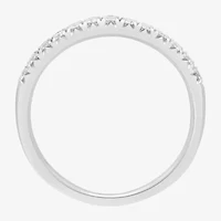 (I/Si2) Womens 1/4 CT. T.W. Lab Grown White Diamond Platinum Wedding Band
