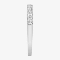 (I/Si2) Womens 1/4 CT. T.W. Lab Grown White Diamond Platinum Wedding Band