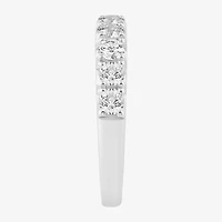 (I/Si2) Womens 2MM 1 CT. T.W. Lab Grown White Diamond Platinum Wedding Band