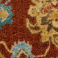 Maples Persian Red Floral Indoor Rectangular Runner