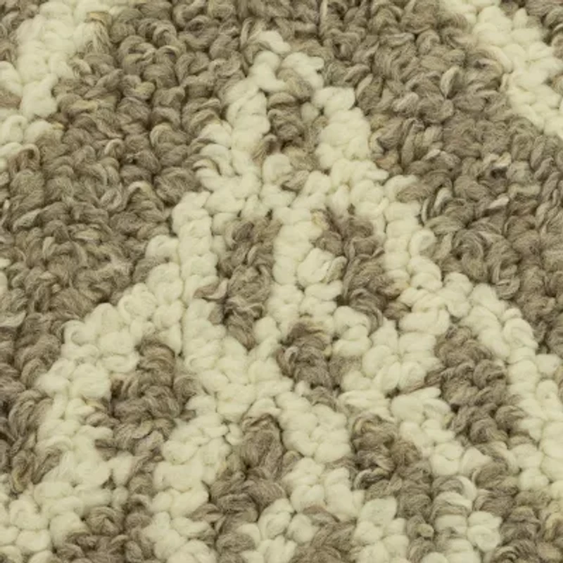 Maples Geo Diamond Brown Indoor Rectangular Runner