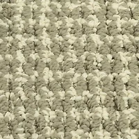 Maples Banded Grid Gray Indoor Rectangular Accent Rug