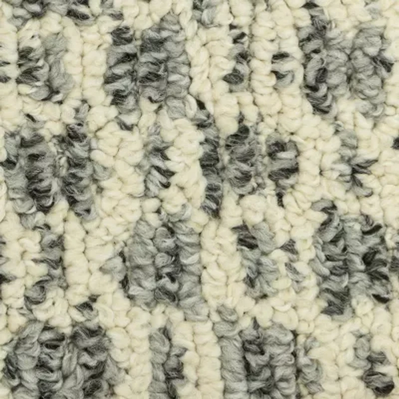 Maples Tiled Pebble Gray Indoor Rectangular Accent Rug