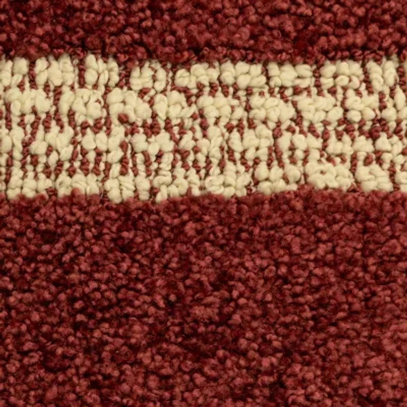 Maples Solid Cut and Loop Indoor Rectangular Accent Rug