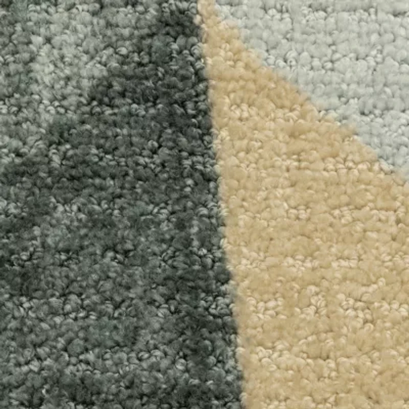 Maples Blue Geo Indoor Rectangular Accent Rug