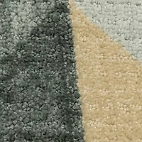 Maples Blue Geo Indoor Rectangular Accent Rug