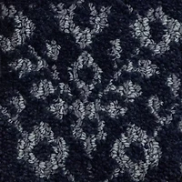 Maples Mono Navy Indoor Rectangular Accent Rug