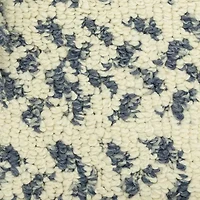 Maples Blue Braided Squares Indoor Rectangular Accent Rug