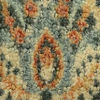 Maples Persian Navy Floral Indoor Rectangular Accent Rug