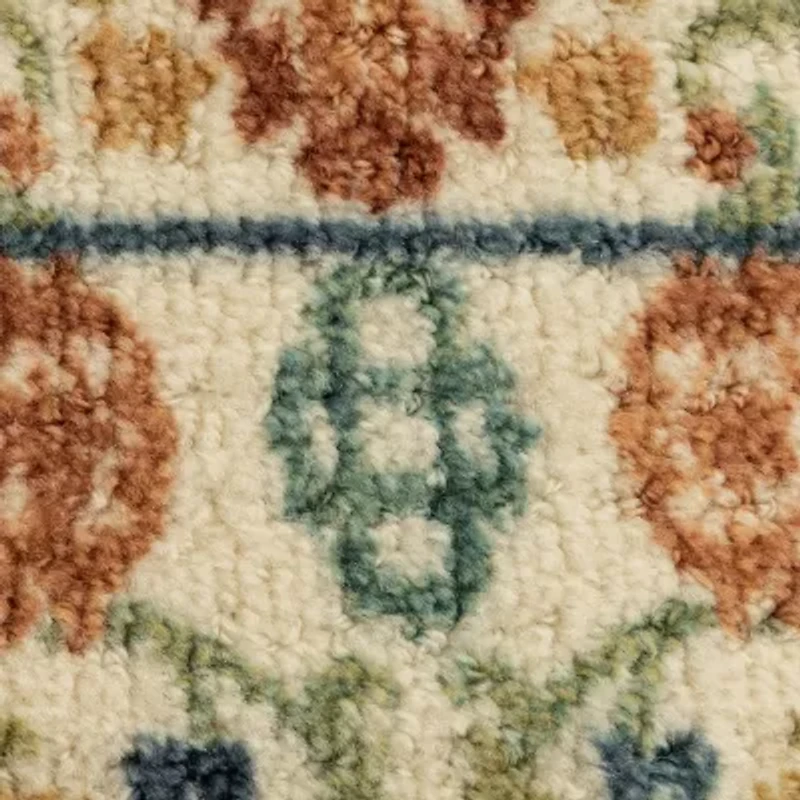 Maples Persian Tan Floral Indoor Rectangular Accent Rug