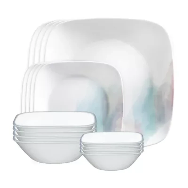 Corelle Aquarello 16-pc. Glass Dinnerware Set