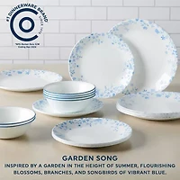 Corelle Garden Song 12-pc. Glass Dinnerware Set