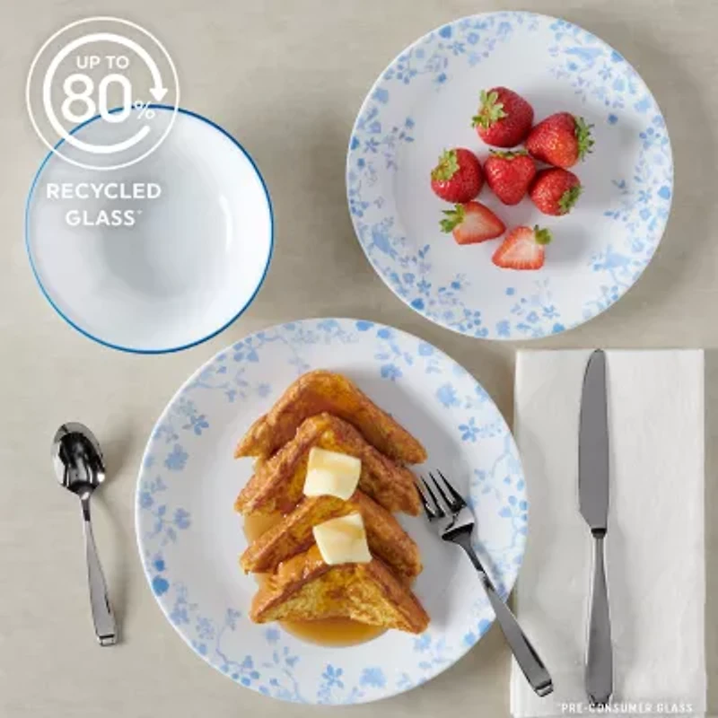Corelle Garden Song 12-pc. Glass Dinnerware Set