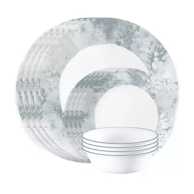 Corelle Salt Wash 12-pc. Glass Dinnerware Set