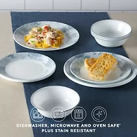 Corelle Salt Wash 12-pc. Glass Dinnerware Set