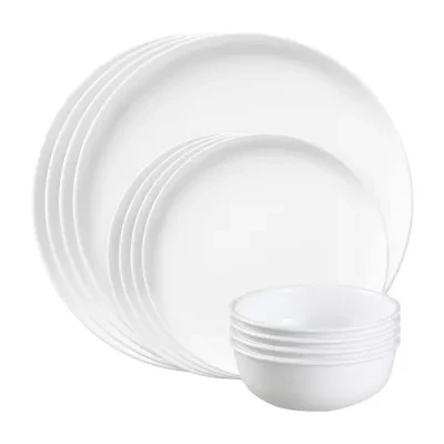 Corelle Modern Round 12-pc. Glass Dinnerware Set