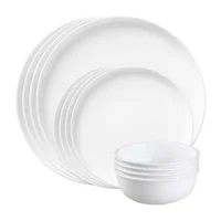 Corelle Modern Round 12-pc. Glass Dinnerware Set