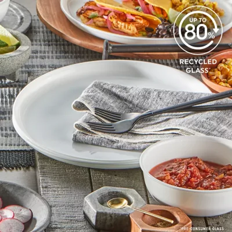 Corelle Modern Round 12-pc. Glass Dinnerware Set