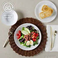 Corelle Hushed Lines 12-pc. Glass Dinnerware Set