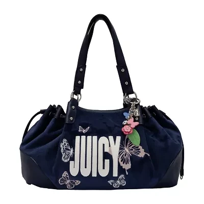 Juicy By Couture Velour Satchel Shoulder Bag