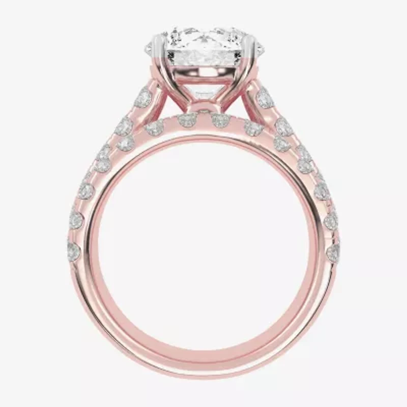 Signature By Modern Bride (H-I / Si1-Si2) Womens 5 CT. T.W. Lab Grown White Diamond 14K Gold Round Bridal Set