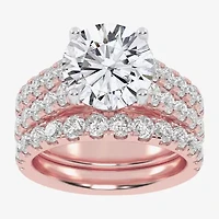 Signature By Modern Bride (H-I / Si1-Si2) Womens 5 CT. T.W. Lab Grown White Diamond 14K Gold Round Bridal Set