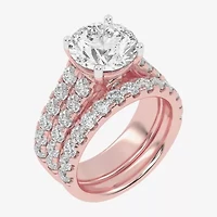 Signature By Modern Bride (H-I / Si1-Si2) Womens 5 CT. T.W. Lab Grown White Diamond 14K Gold Round Bridal Set