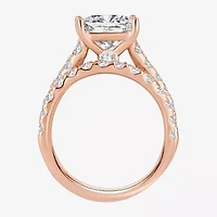 (H-I / SI1-SI2) Signature By Modern Bride Womens 5 CT. T.W. Lab Grown White Diamond 14K Gold Princess Bridal Set