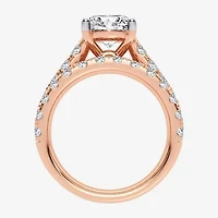 (H-I / SI1-SI2) Signature By Modern Bride Womens 5 CT. T.W. Lab Grown White Diamond 14K Gold Oval Bridal Set