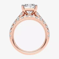 (H-I / SI1-SI2) Signature By Modern Bride Womens 5 CT. T.W. Lab Grown White Diamond 14K Gold Emerald Bridal Set