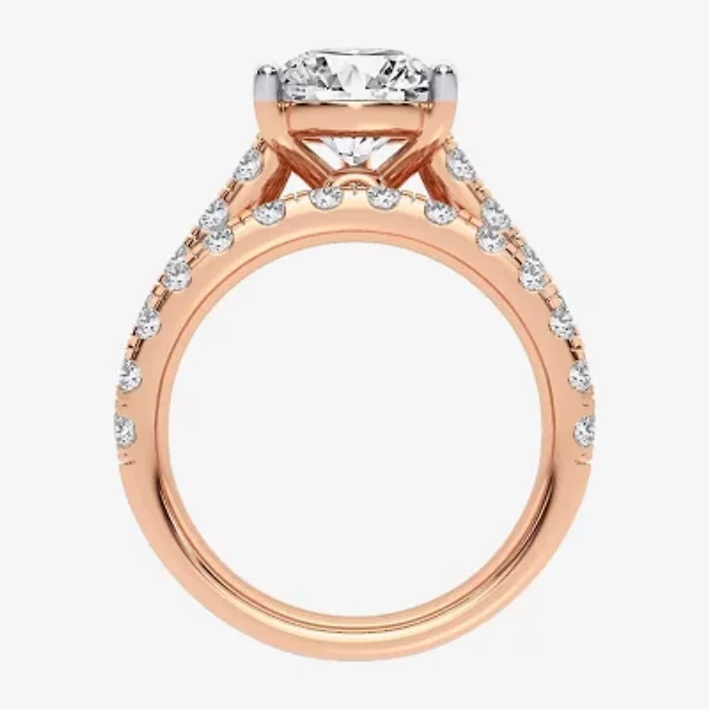 (H-I / SI1-SI2) Signature By Modern Bride Womens 5 CT. T.W. Lab Grown White Diamond 14K Gold Pear Bridal Set