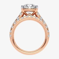 (H-I / SI1-SI2) Signature By Modern Bride Womens 5 CT. T.W. Lab Grown White Diamond 14K Gold Pear Bridal Set