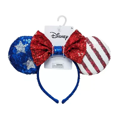 Disney Collection Girls Americana Minnie Mouse Ears Headband
