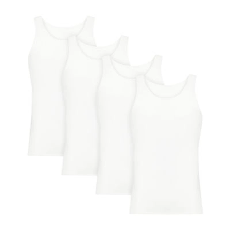 Hanes Mens Sleeveless U Neck Moisture Wicking T-Shirt