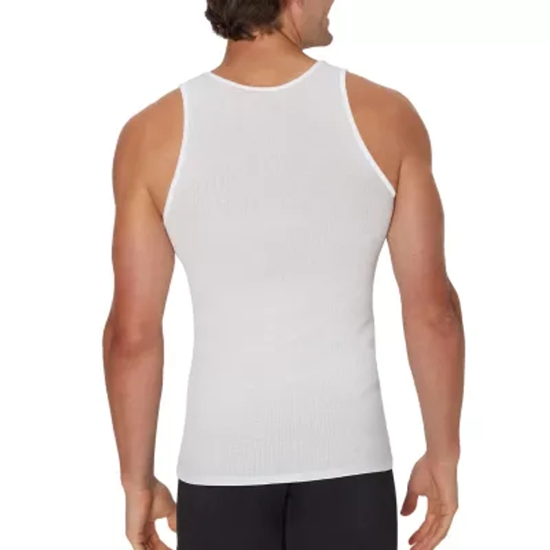 Hanes Mens Sleeveless U Neck Moisture Wicking T-Shirt