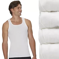 Hanes Mens Sleeveless U Neck Moisture Wicking T-Shirt