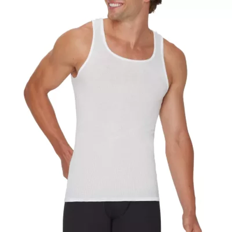 Hanes Mens Sleeveless U Neck Moisture Wicking T-Shirt