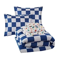 INK+IVY Kids Asher Checkered Complete Bedding Set with Sheets
