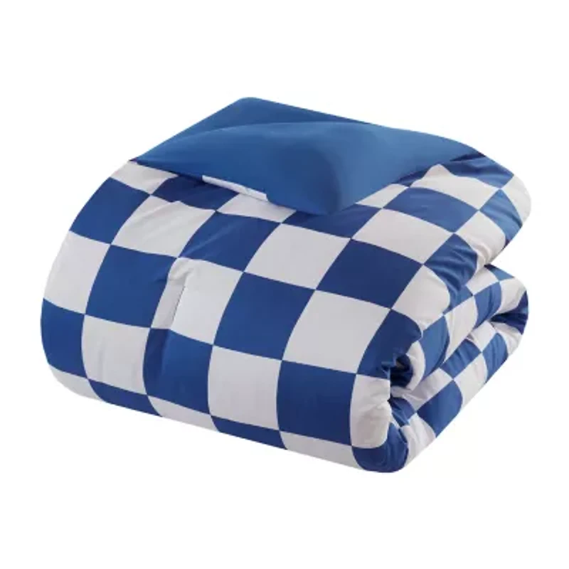 INK+IVY Kids Asher Checkered Complete Bedding Set with Sheets