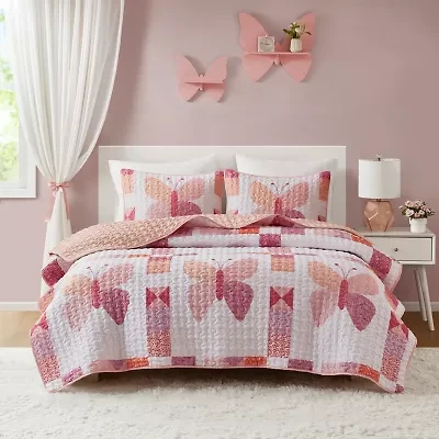 INK+IVY Kids Butterfly Quilt Set